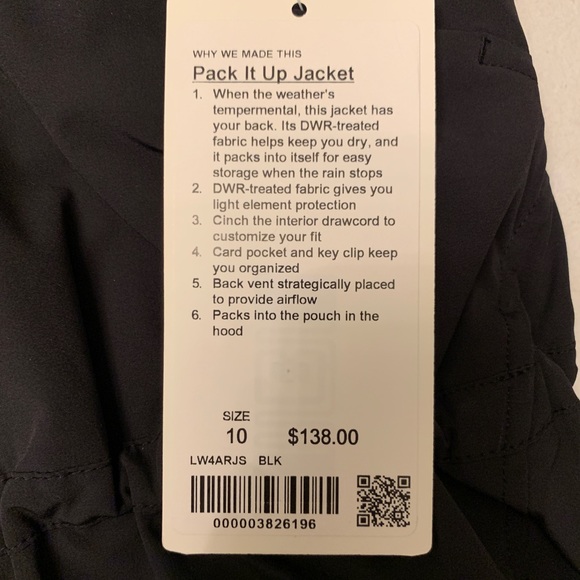 LULULEMON NWT Pack it Up jacket - Picture 3 of 8